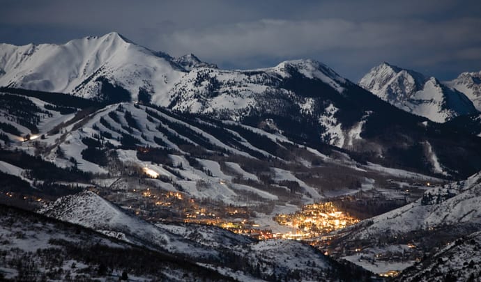 Snowmass Village by night