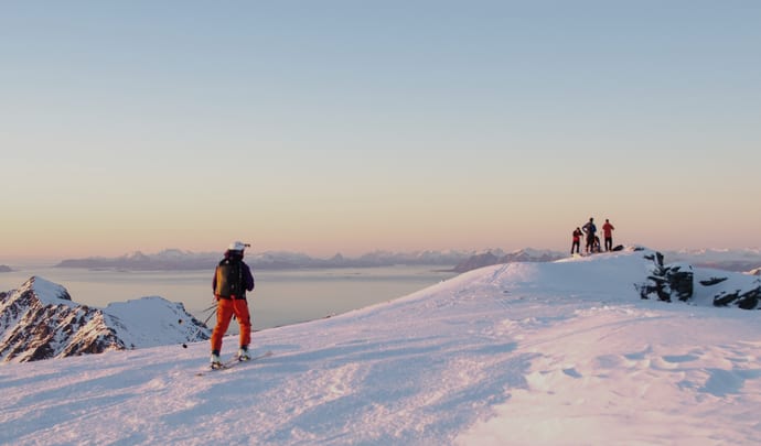 Skiing in Lofoten Islands