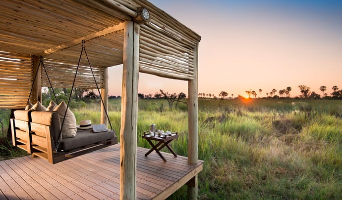 Botswana camp in the Okavango Delta