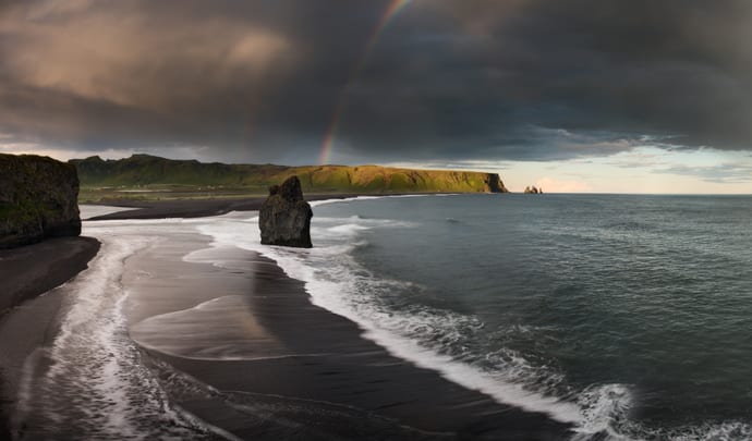 Iceland's black sand beaches