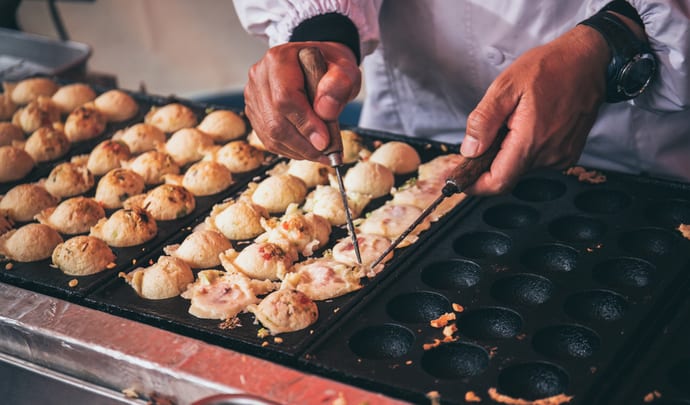 Street food tour in Osaka