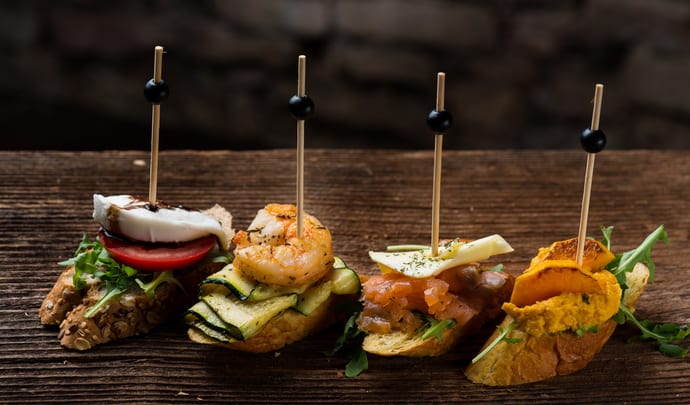 Pintxos in Spain