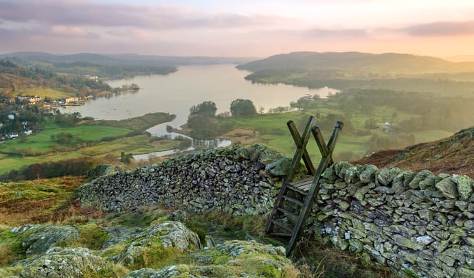 Lake District in England