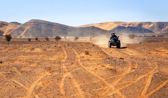Quad biking in Agafay Desert