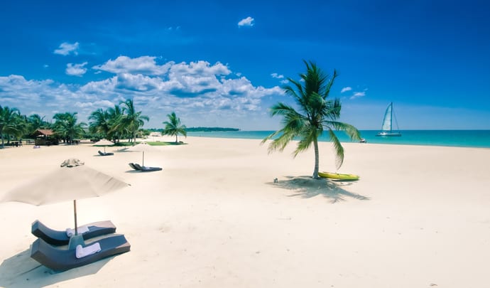 Uga Bay in Sri Lanka