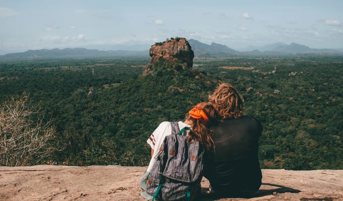 Sigirya rock in Sri Lanka