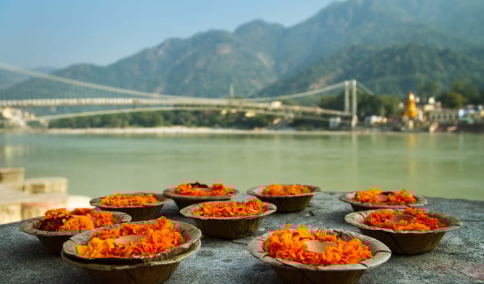 Ganga Aarti ceremony in Rishikesh