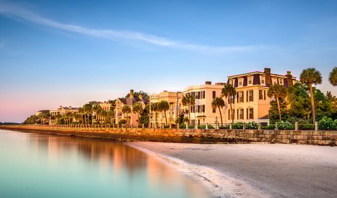 Charleston coastline