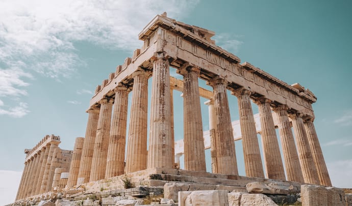 Parthenon on the Acropolis, Athens in Greece