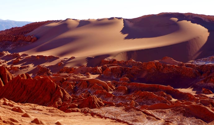 The arid desert of Atacama, Chile