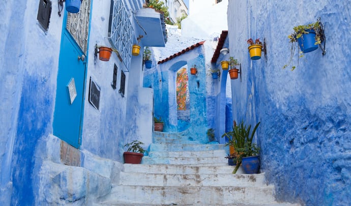 Blue city of Chefchouen, Morocco
