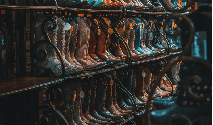 Cowboy boots in Texas