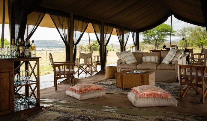 serengeti safari camp tent in tanzania