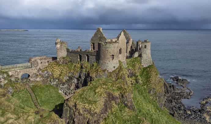 Dunluce castle in ireland