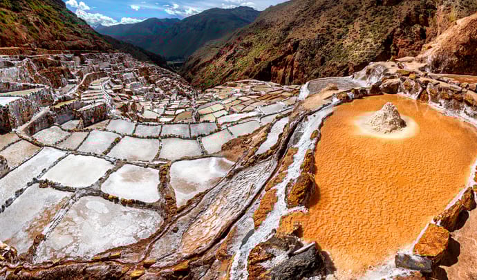 Maras salt pans in Peru