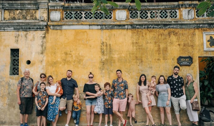 Multi generational family travel in Vietnam