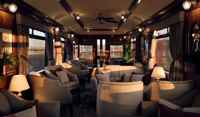 Royal Scotsman luxury train lounge
