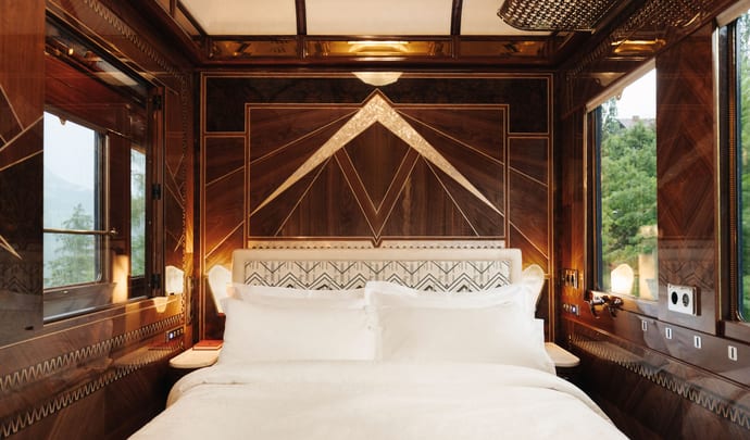 Venice Simplon Orient Express bedroom luxury train