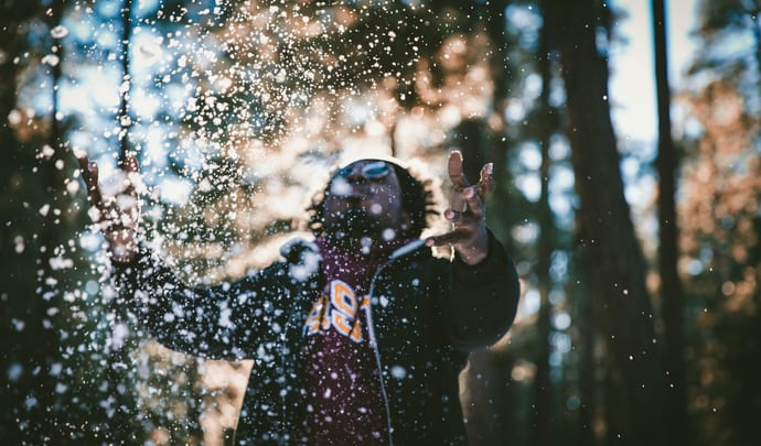 Graduate celebrating