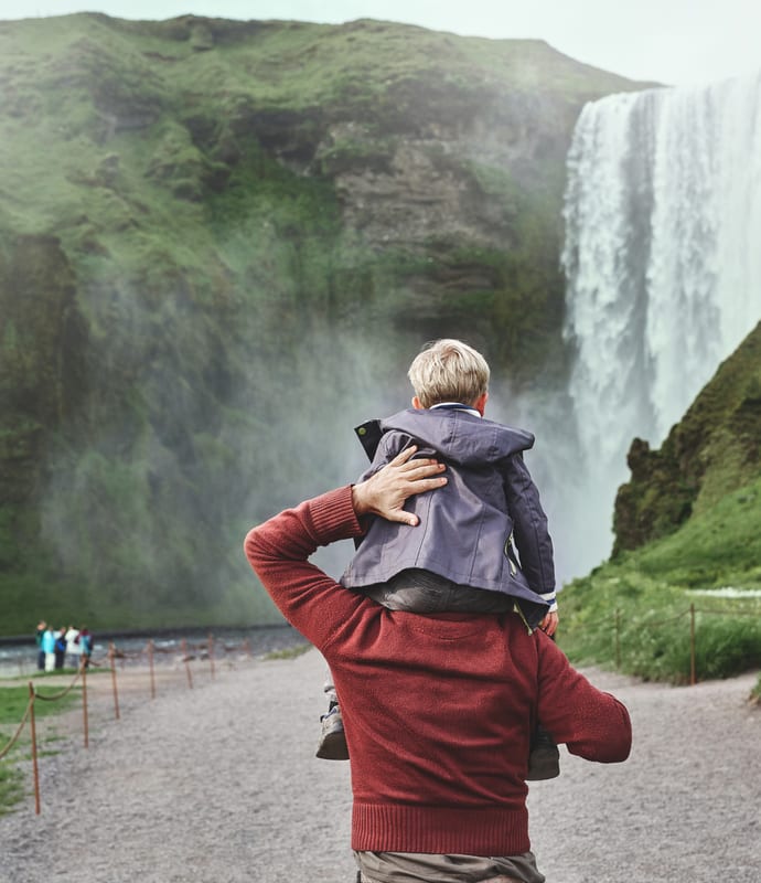 Family in Iceland