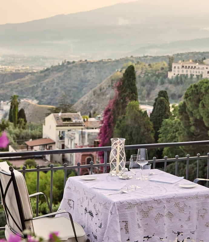 Grand Hotel Timeo al-fresco dining
