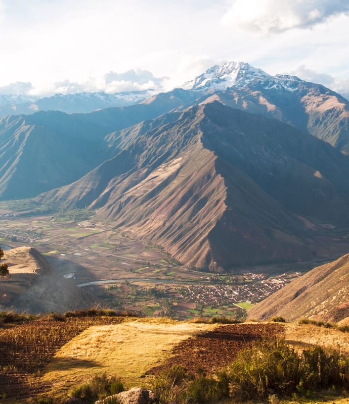 Urubamba Valley sacred valley view landscape