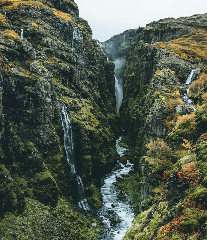 Glymur waterfall