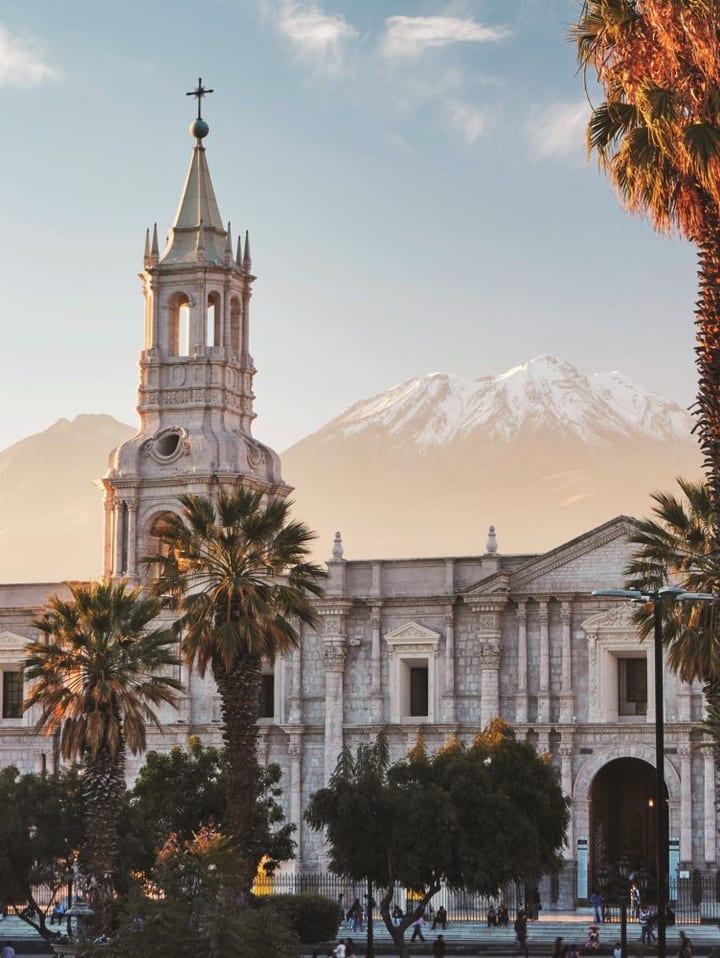 Arequipa's Cathedral in the Plaza de Armas