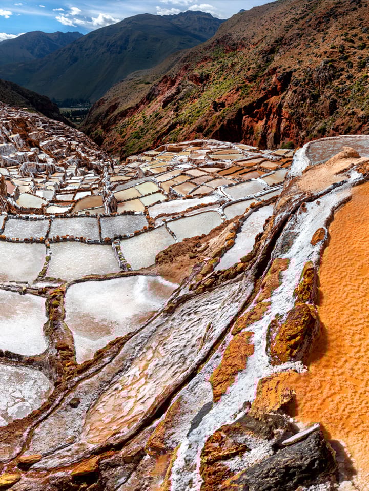Maras salt pans in Peru