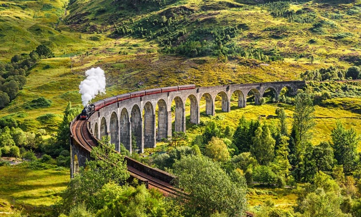 Beautiful train in Scotland