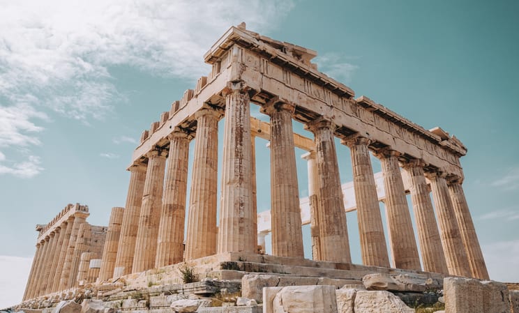 Parthenon on the Acropolis, Athens in Greece