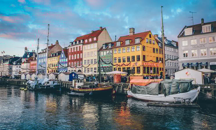 Nyhavn in Copenhagen, Denmark