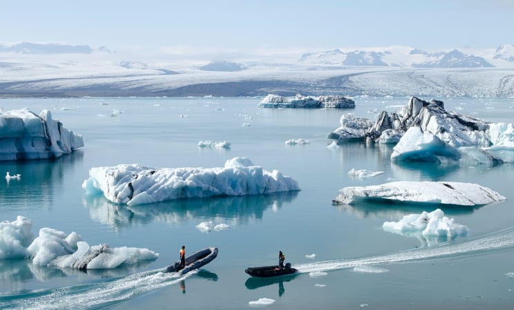 Jökulsárlón Glacial lagoon in Iceland
