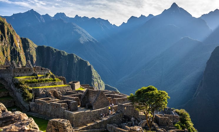 Machu Picchu in the sacred valley in peru