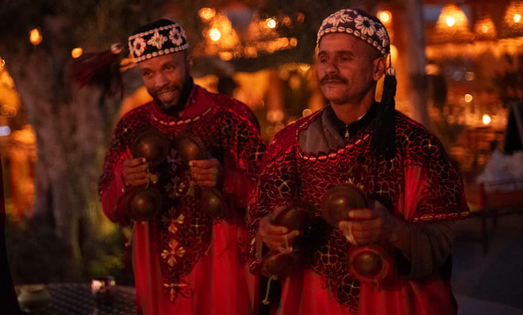 berber music in agafay desert in morocco