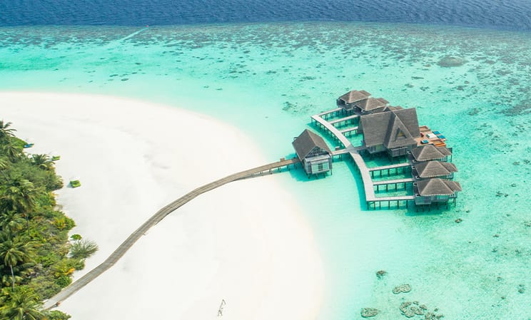 maldives aerial of property