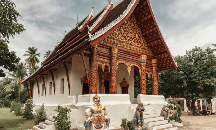 temples in luang prabang in laos