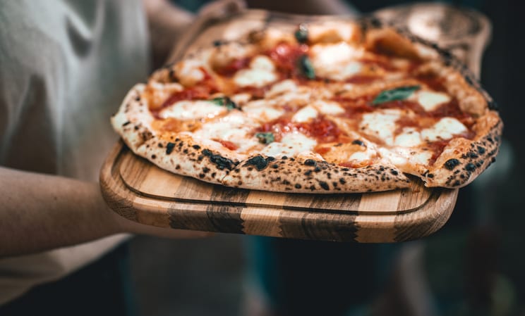 pizza in tuscany in italy