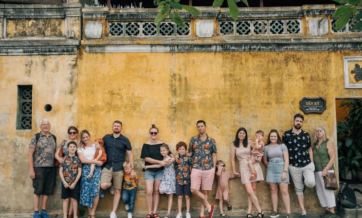Multi generational family travel in Vietnam