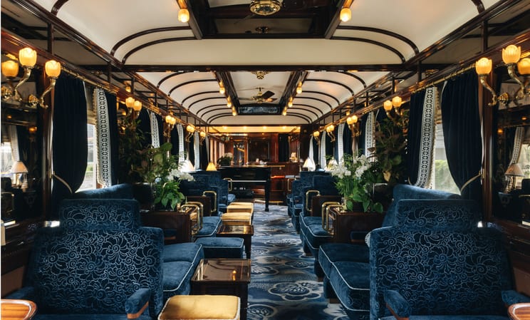 Venice Simplon Orient Express luxury train bar