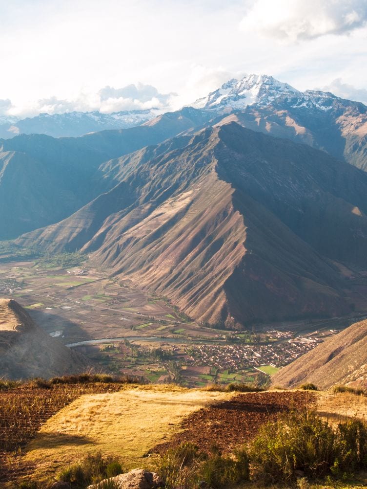 Urubamba Valley sacred valley view landscape