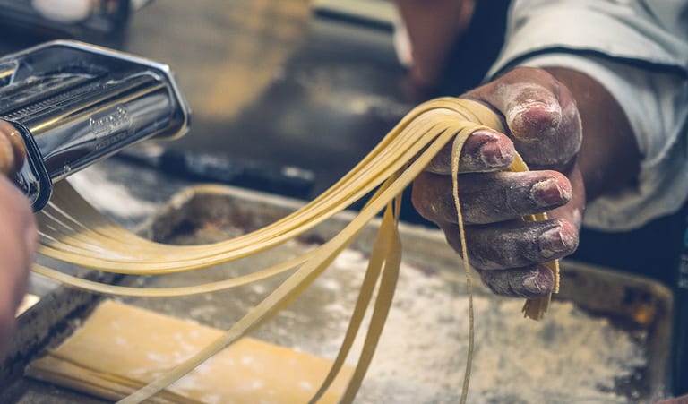Pasta making in Rome