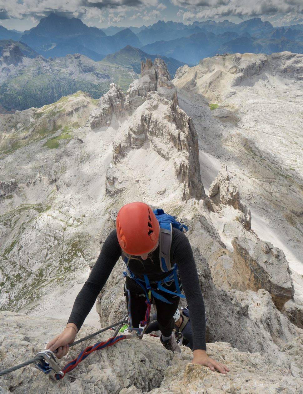 Climbing in the Dolomites
