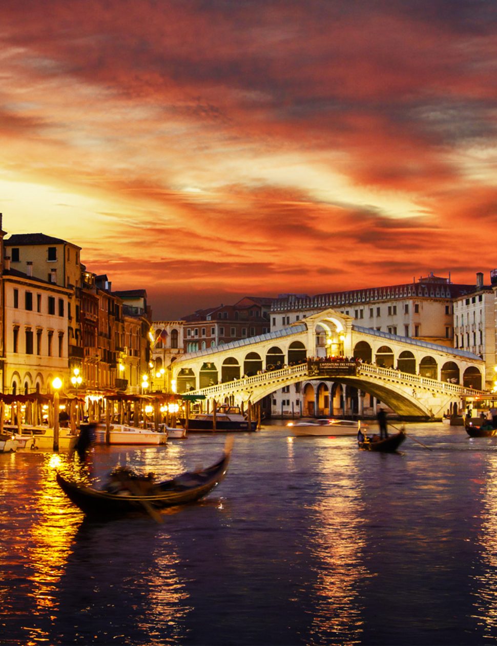 Romantic evening in Venice