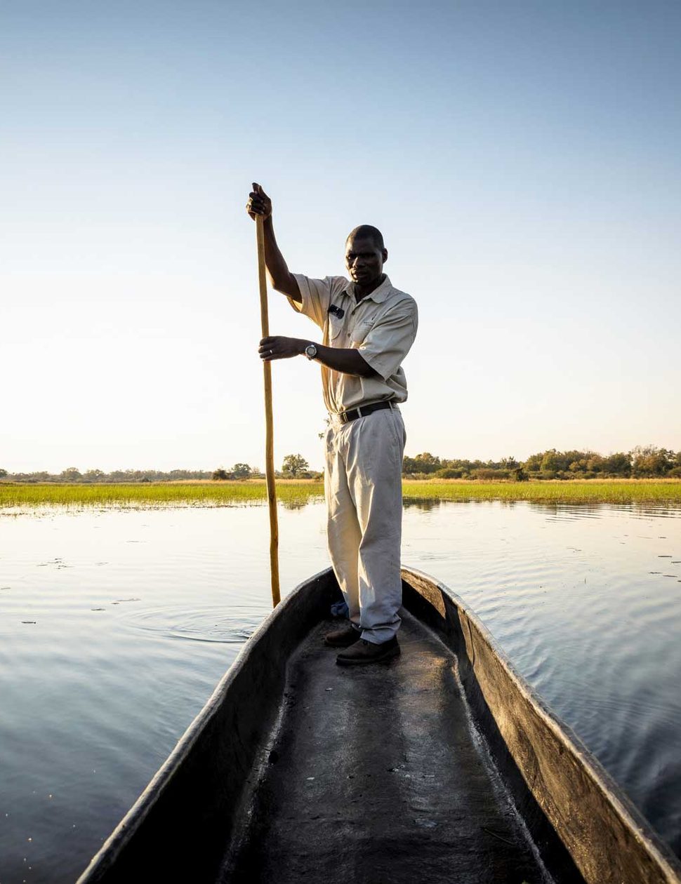 Canoe trip in Botswana