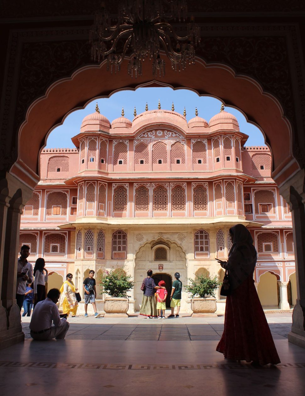 city palace in jaipur in india