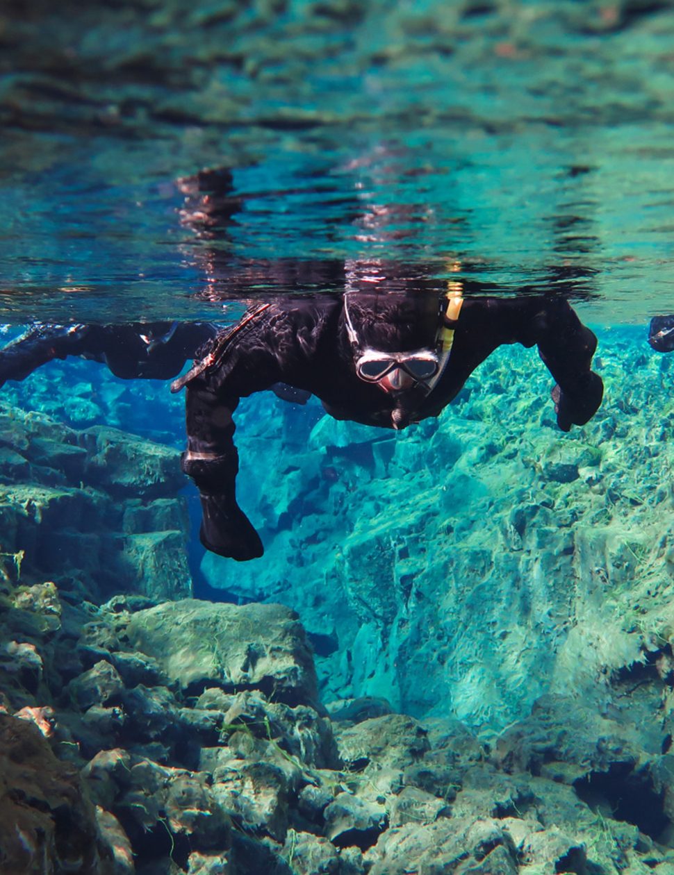 Snorkelling in Iceland's Silfra Fissure
