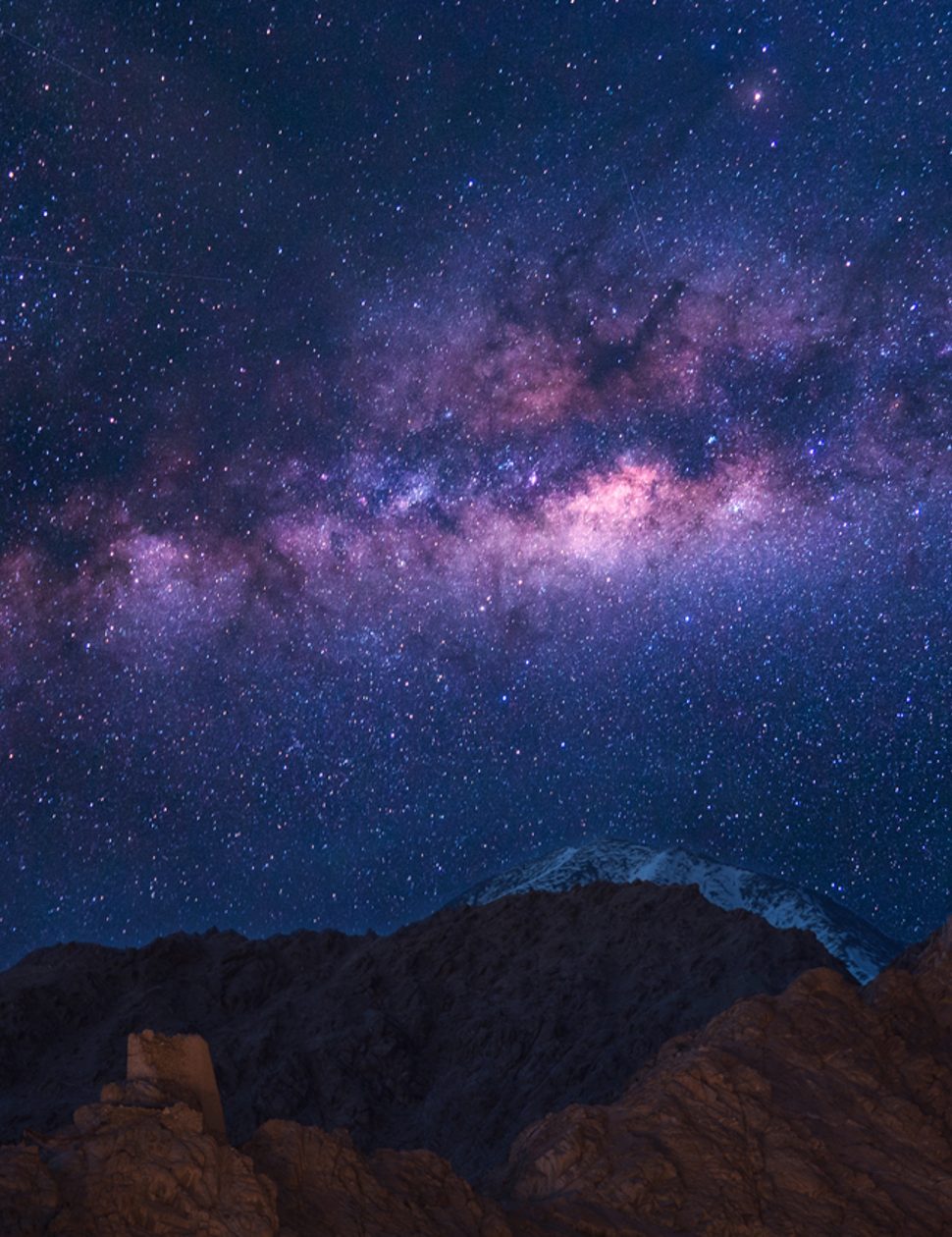 Stargazing in ladakh in india