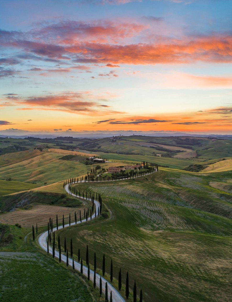 Hillside views in Tuscany