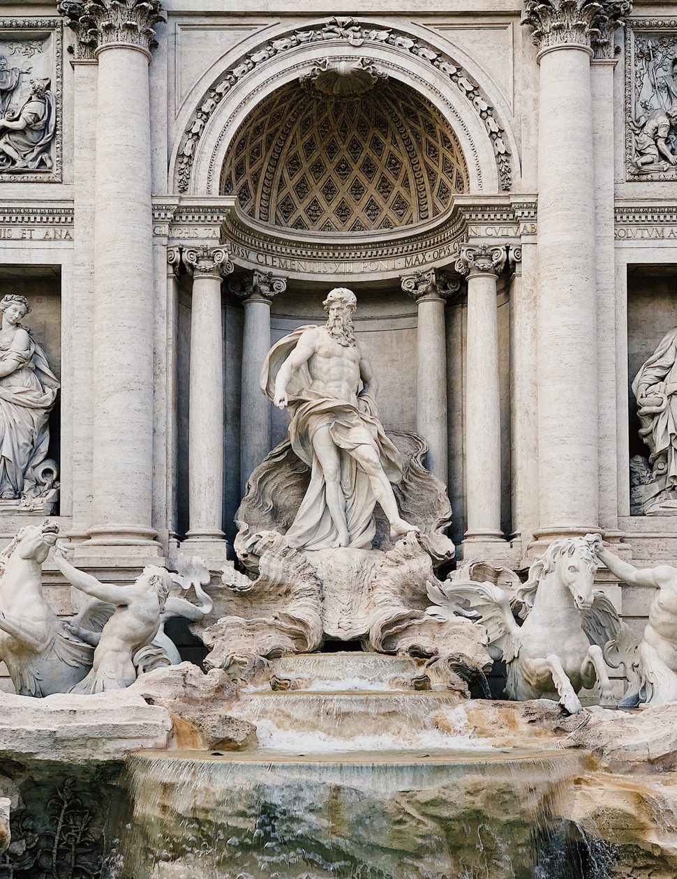 Oceanus in the Trevi Fountain